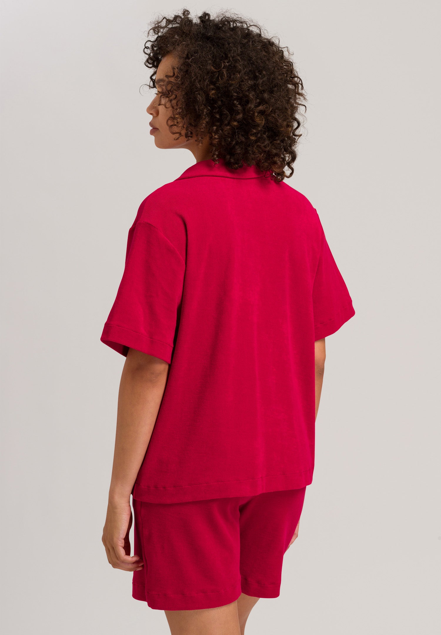 77720 Sleep And Lounge Short Sleeve Shirt - 2401 Garnet Red