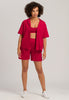 77720 Sleep And Lounge Short Sleeve Shirt - 2401 Garnet Red