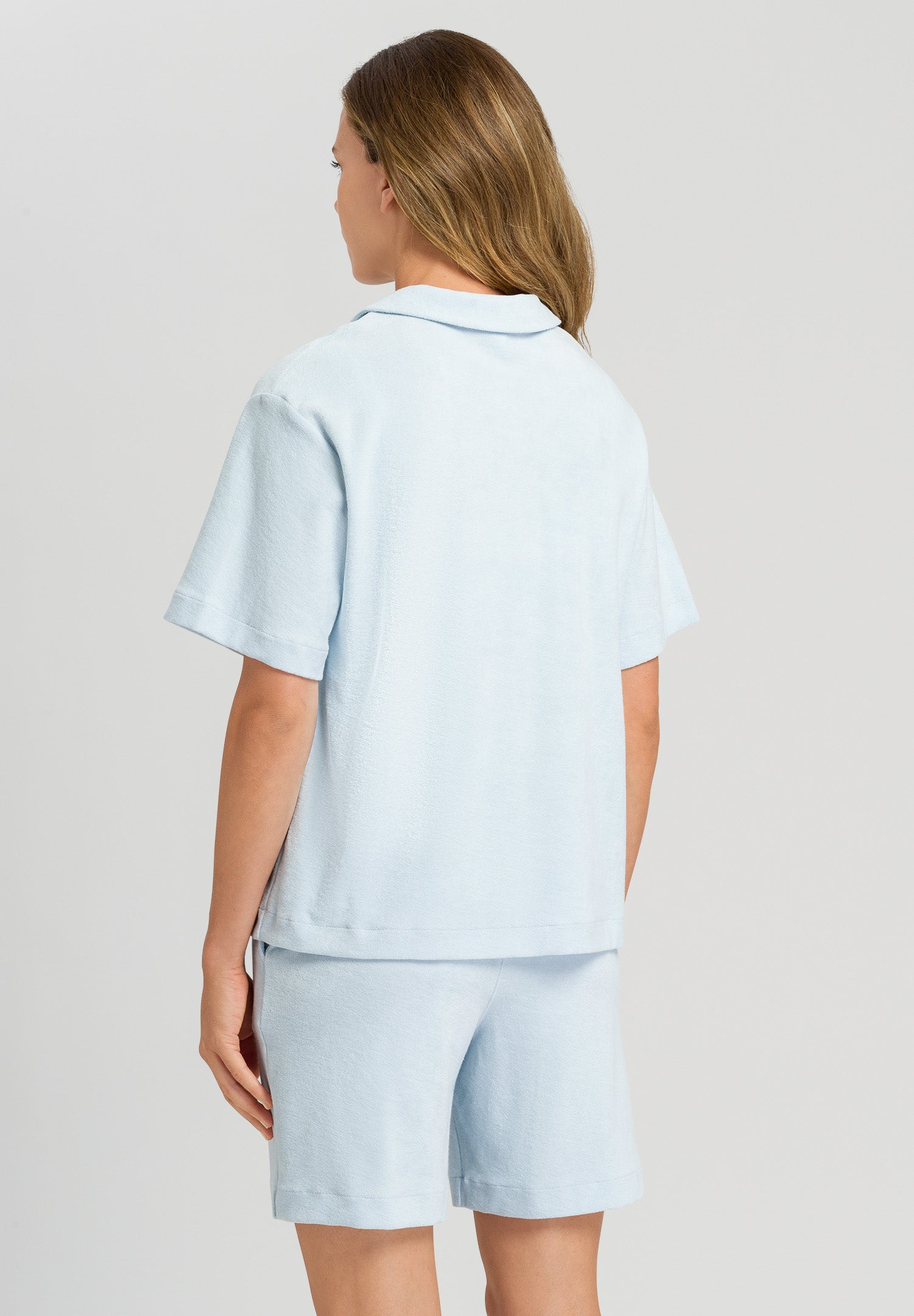 77720 Sleep And Lounge Short Sleeve Shirt - 2518 Misty Blue