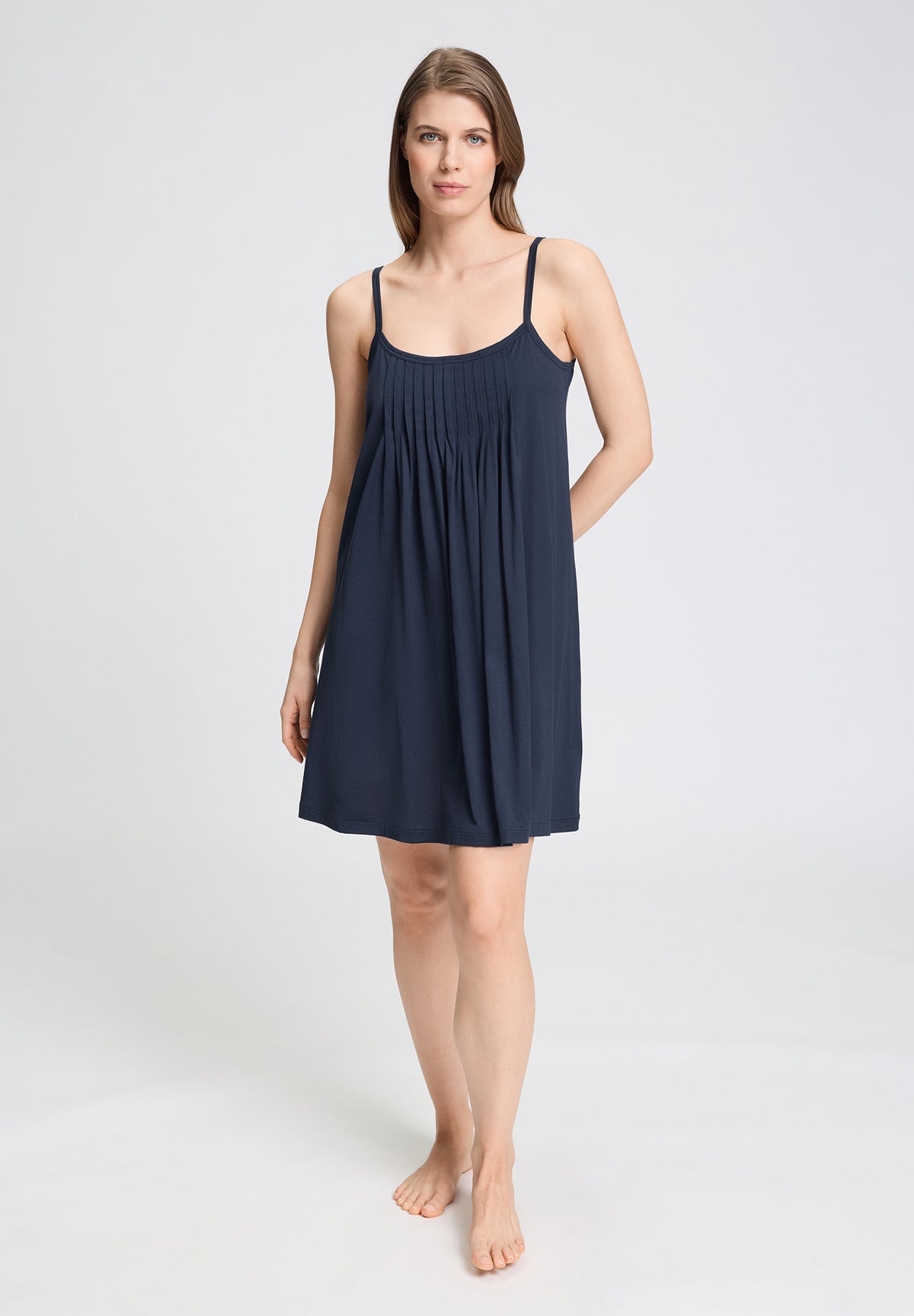 Juliet Pleated Cotton Babydoll | Deep Navy 77747-1610