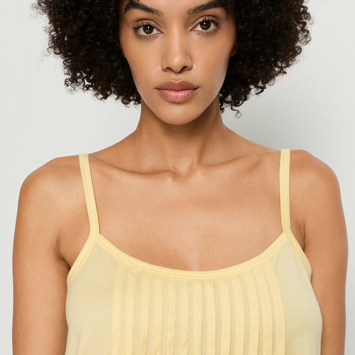 Juliet Pleated Cotton Babydoll | Vanilla Highlight 77747-2224