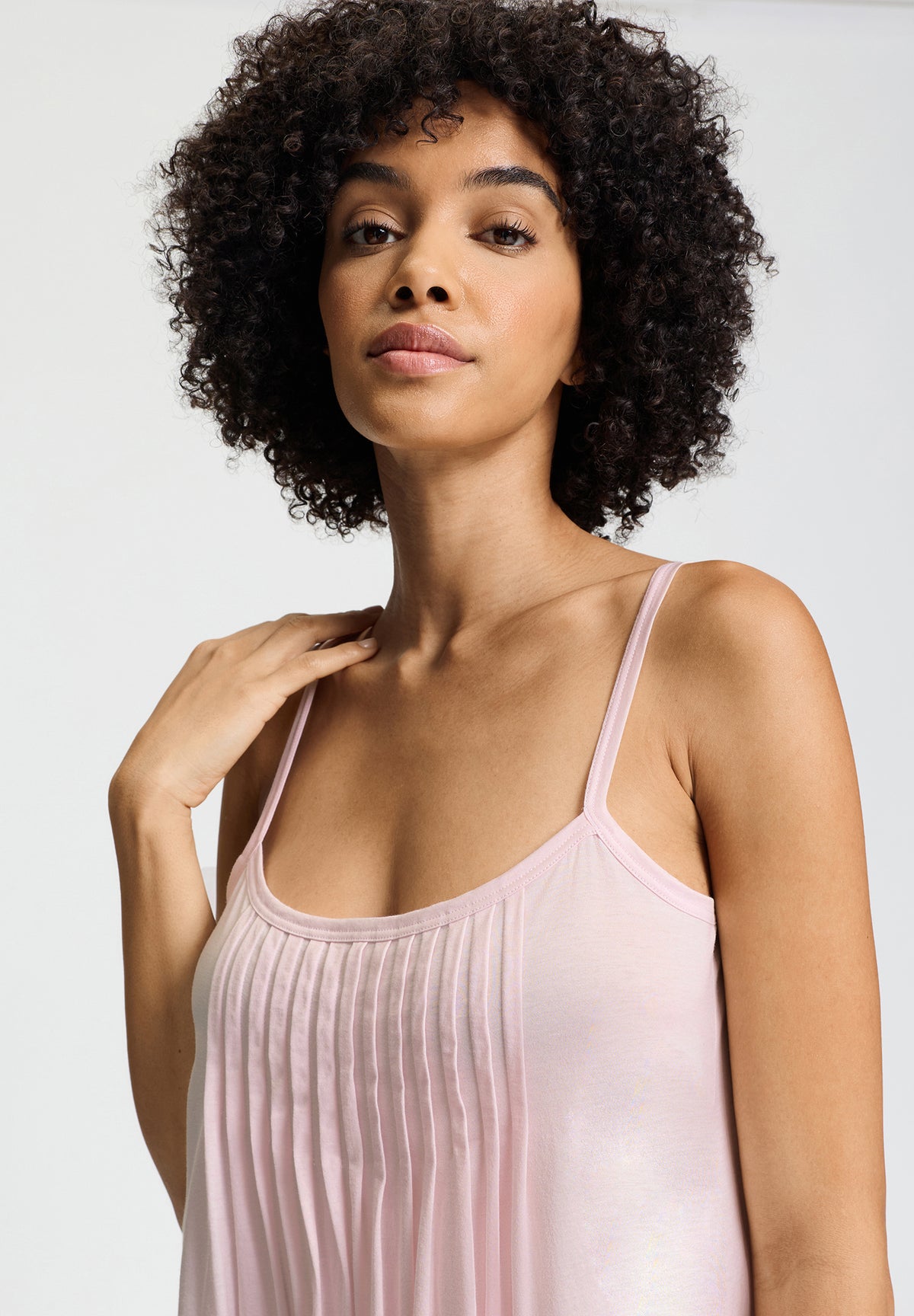 Juliet Pleated Cotton Babydoll | Rose Bath 77747-2315