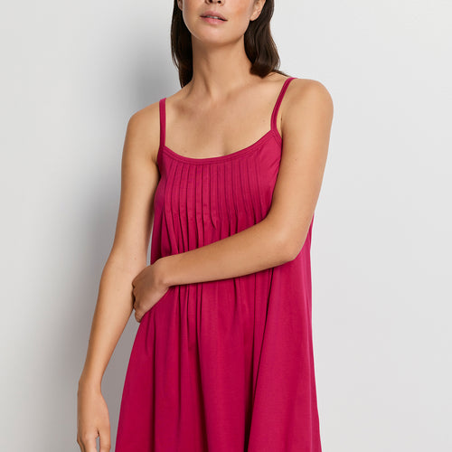 Juliet Pleated Cotton Babydoll | Light Sangria 77747-2465