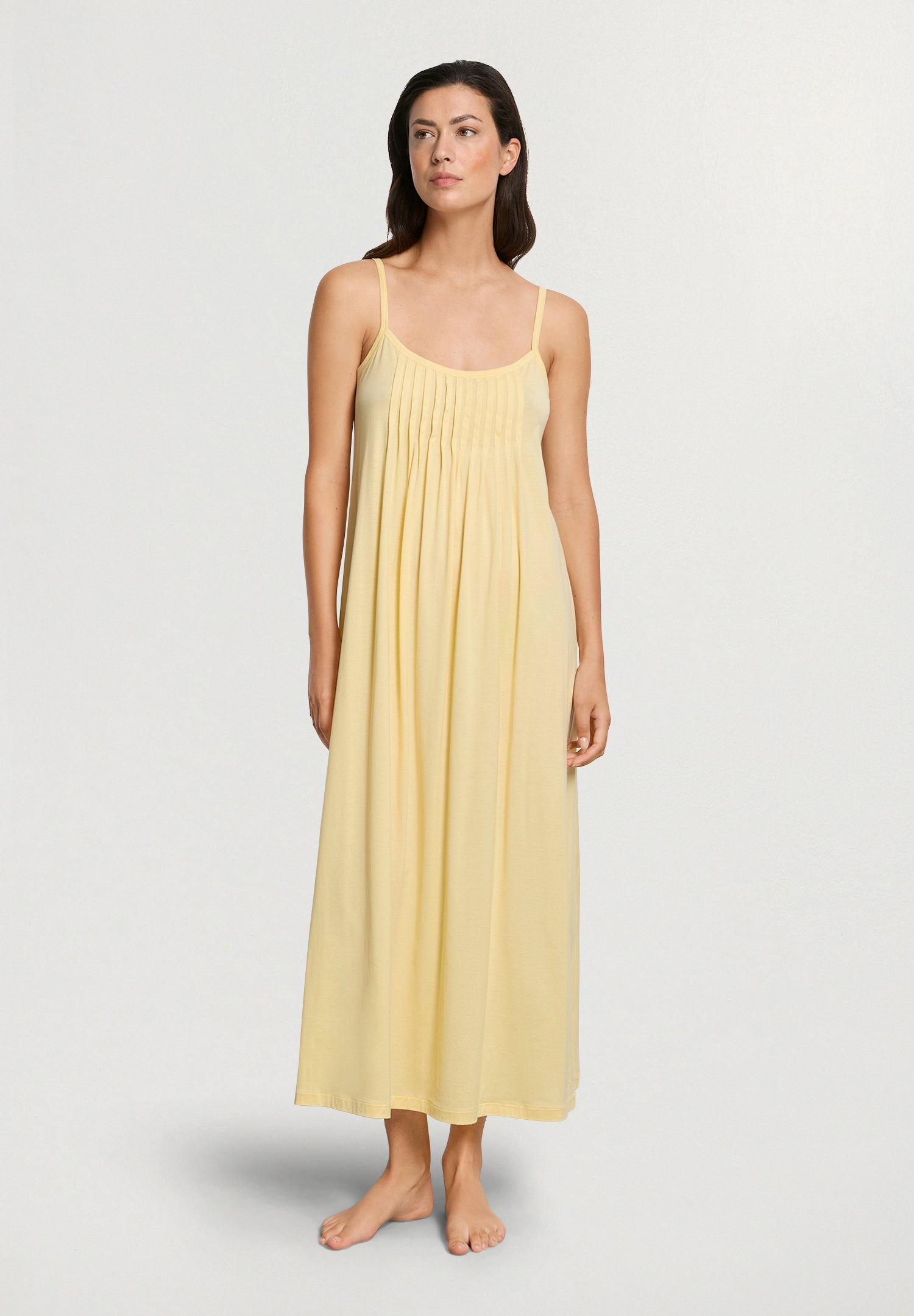 Juliet Pleated Cotton Chemise | Vanilla Highlight 77748-2224