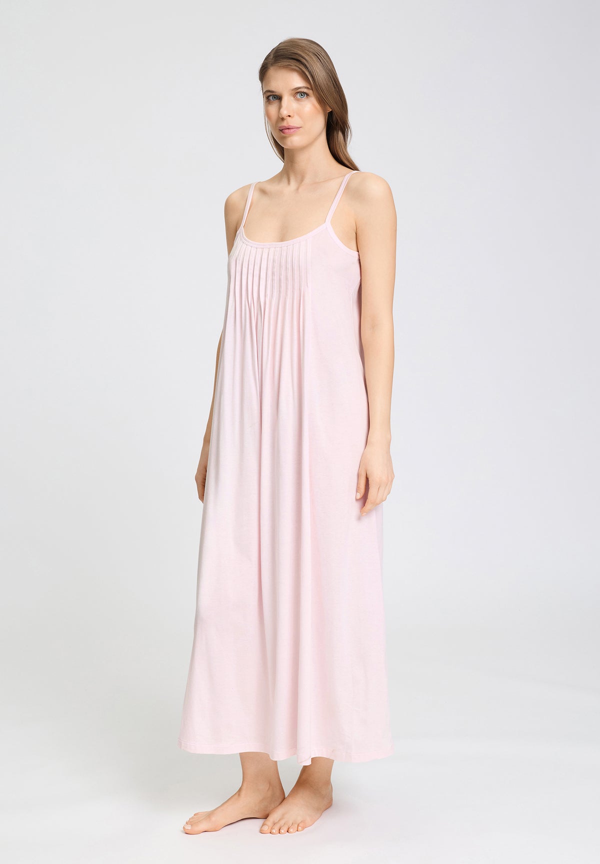 Juliet Pleated Cotton Chemise | Rose Bath 77748-2315