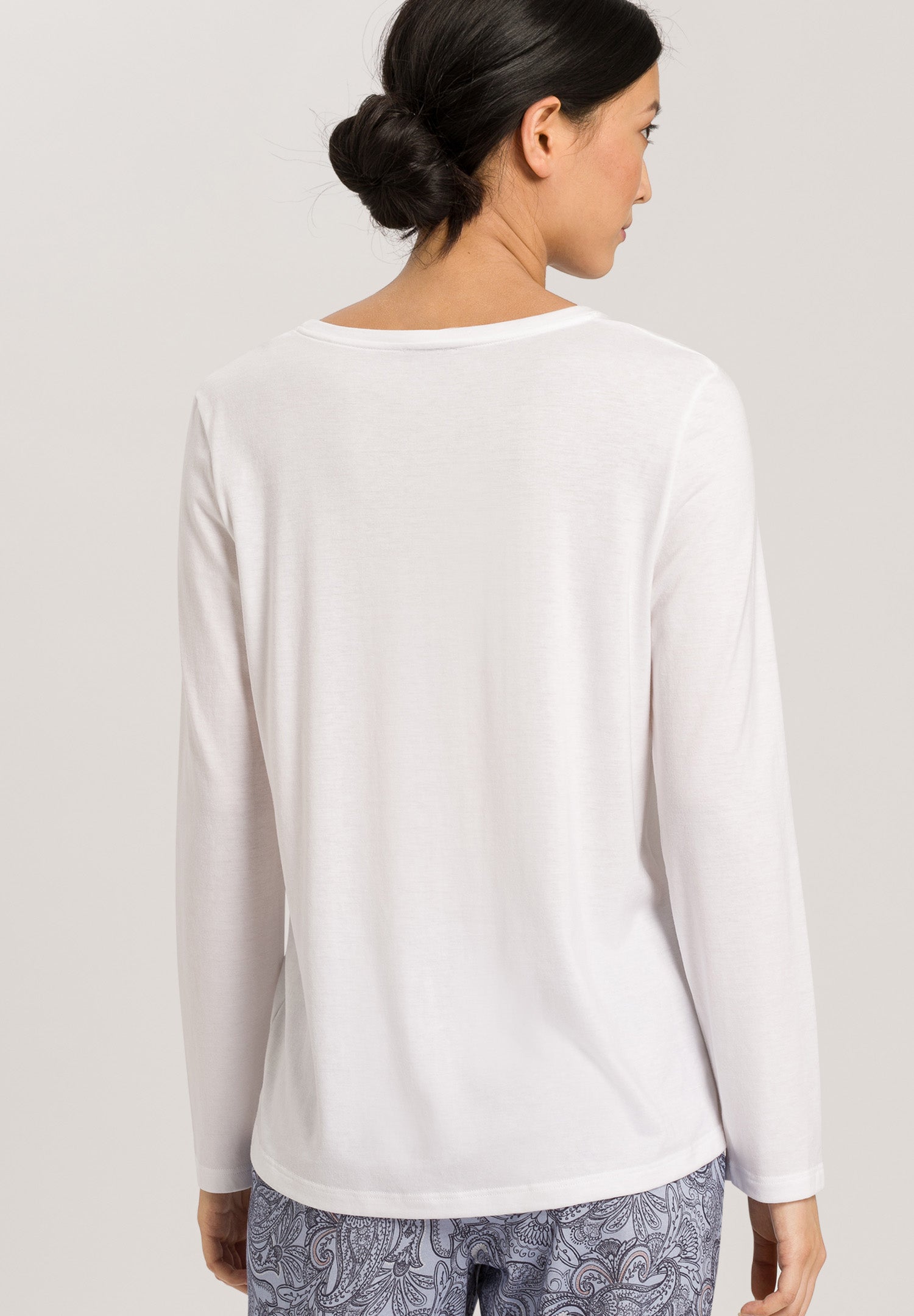 77844 Sleep And Lounge L/Slv Shirt - 101 White