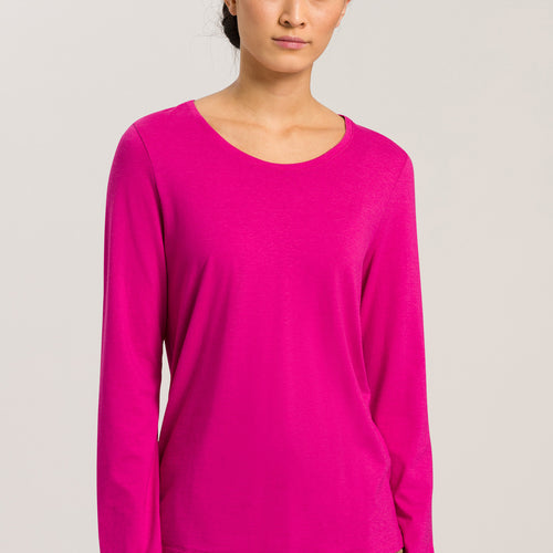 77844 Sleep And Lounge L/Slv Shirt - 1370 Very Berry