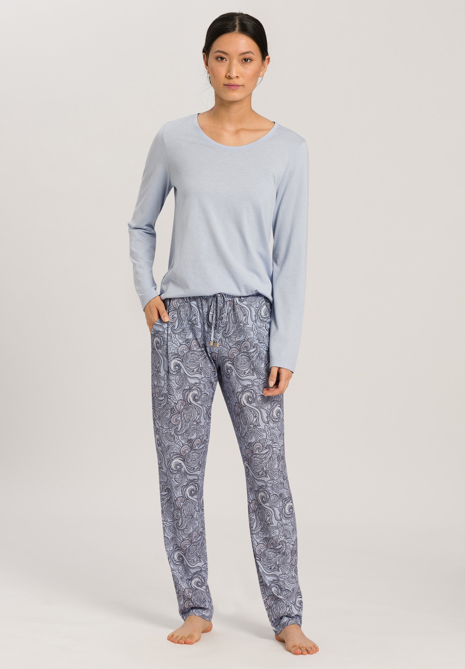 77844 Sleep And Lounge L/Slv Shirt - 1543 Cloud Blue