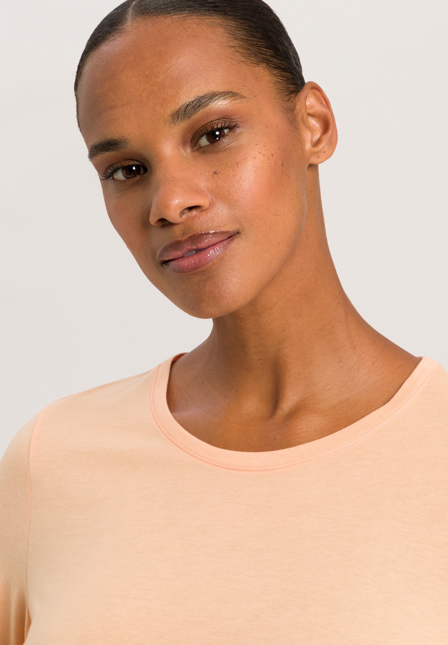 77844 Sleep And Lounge L/Slv Shirt - 2274 Peach Nougat