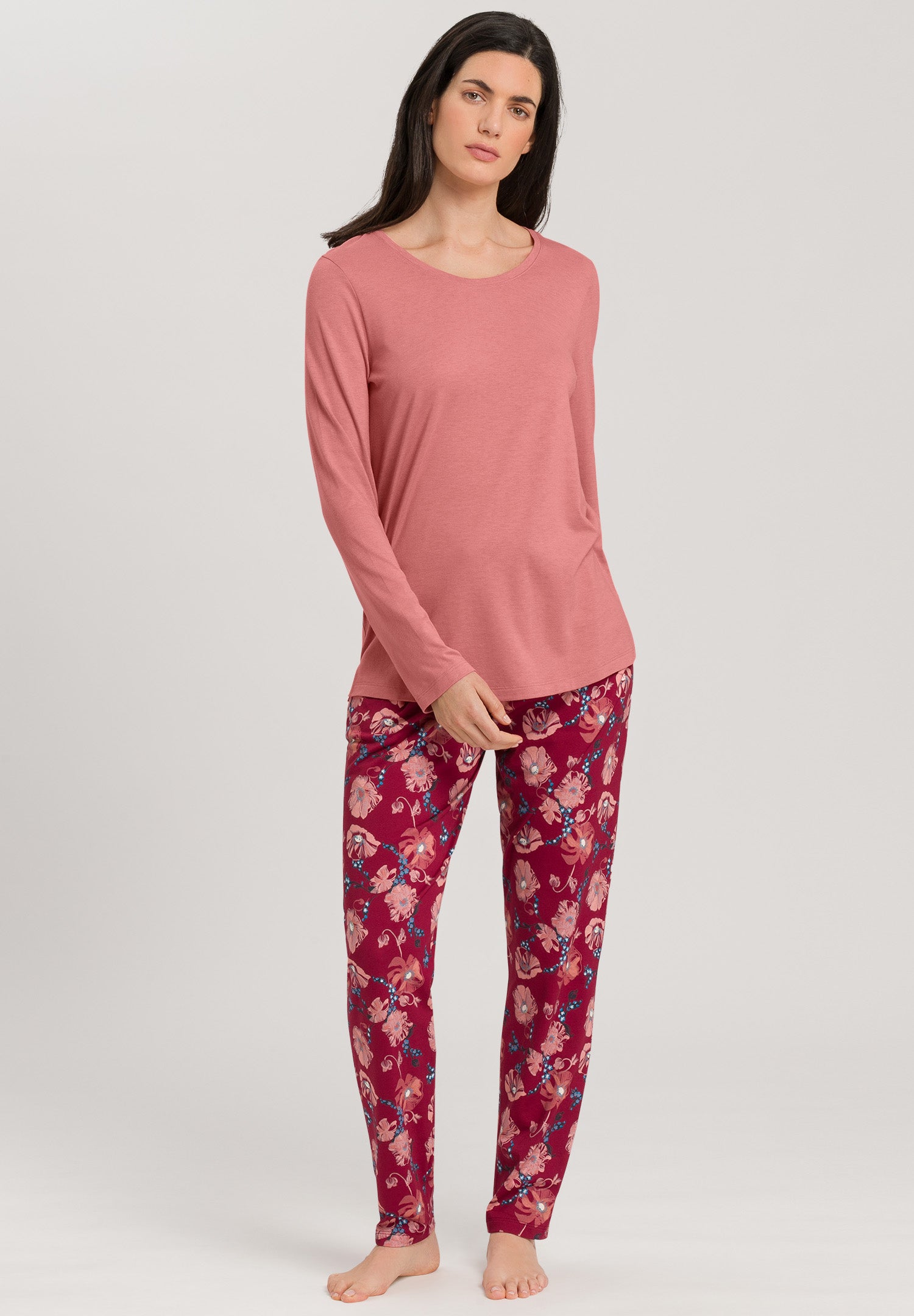 77844 Sleep And Lounge L/Slv Shirt - 2408 Sweet Pepper