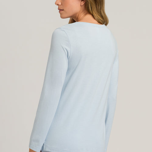 77844 Sleep And Lounge L/Slv Shirt - 2518 Misty Blue