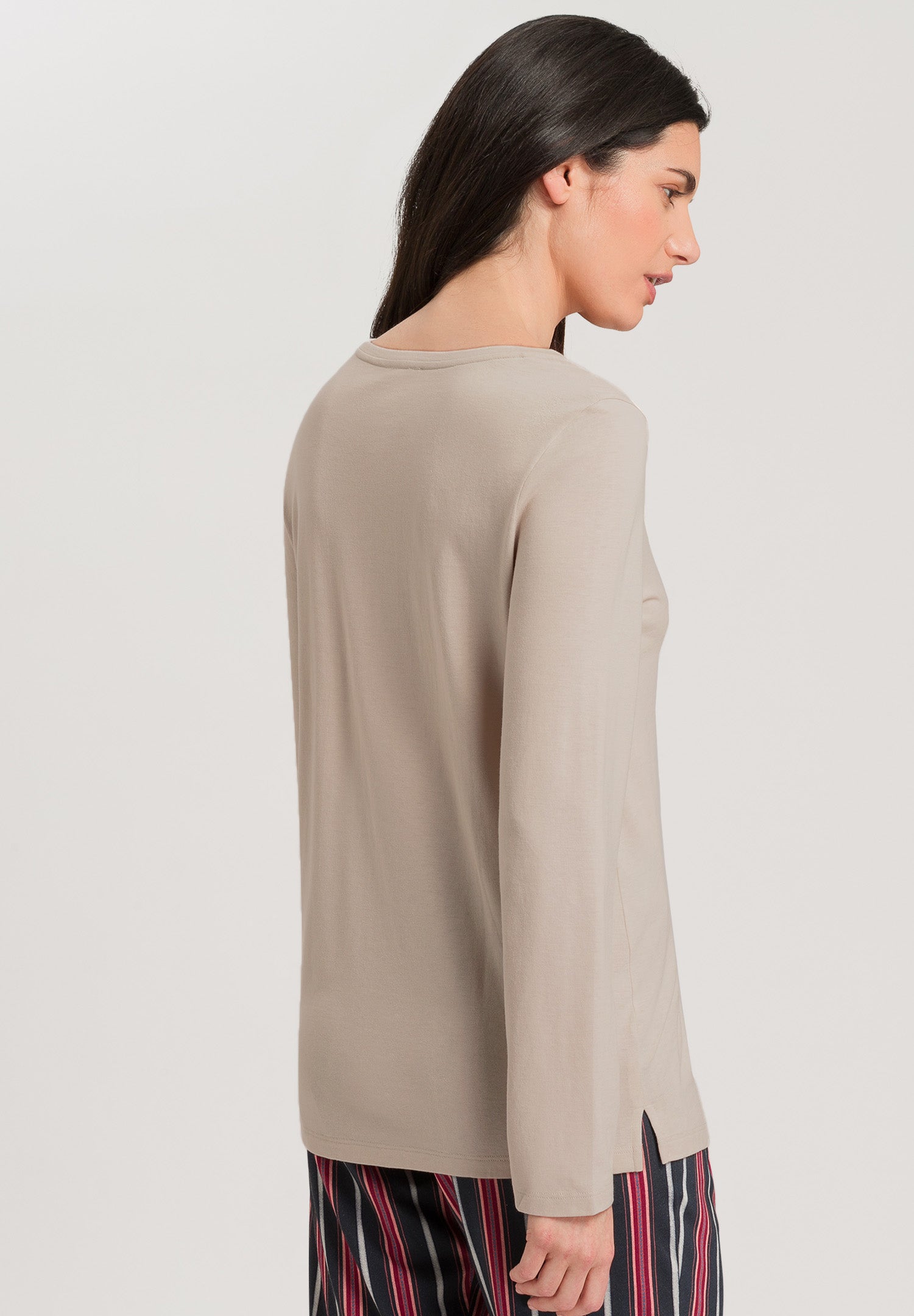 77844 Sleep And Lounge Long Sleeve Shirt - 2801 Pumice