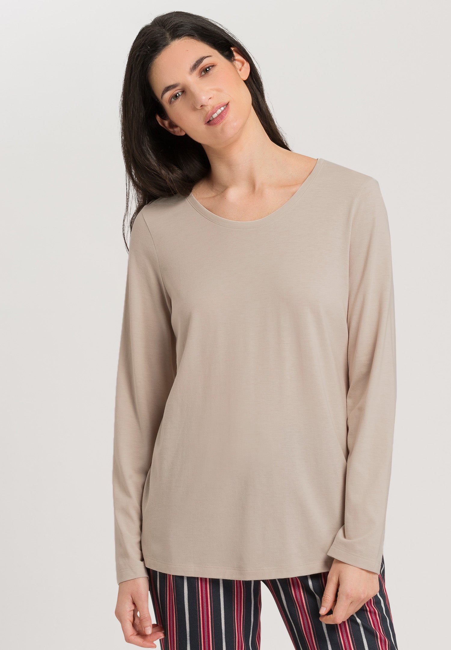 77844 Sleep And Lounge Long Sleeve Shirt - 2801 Pumice