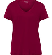 77876 Sleep And Lounge Short Sleeve Shirt - 2459 Burgundy