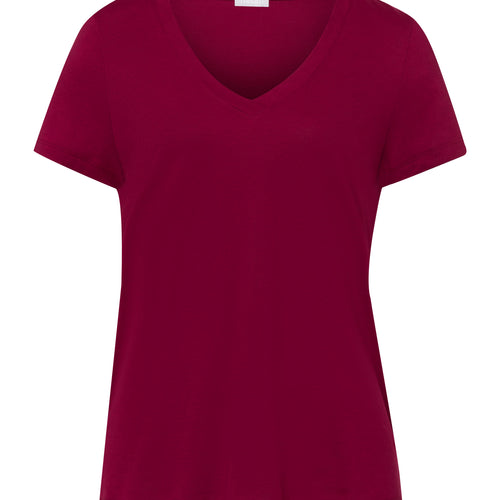 77876 Sleep And Lounge Short Sleeve Shirt - 2459 Burgundy