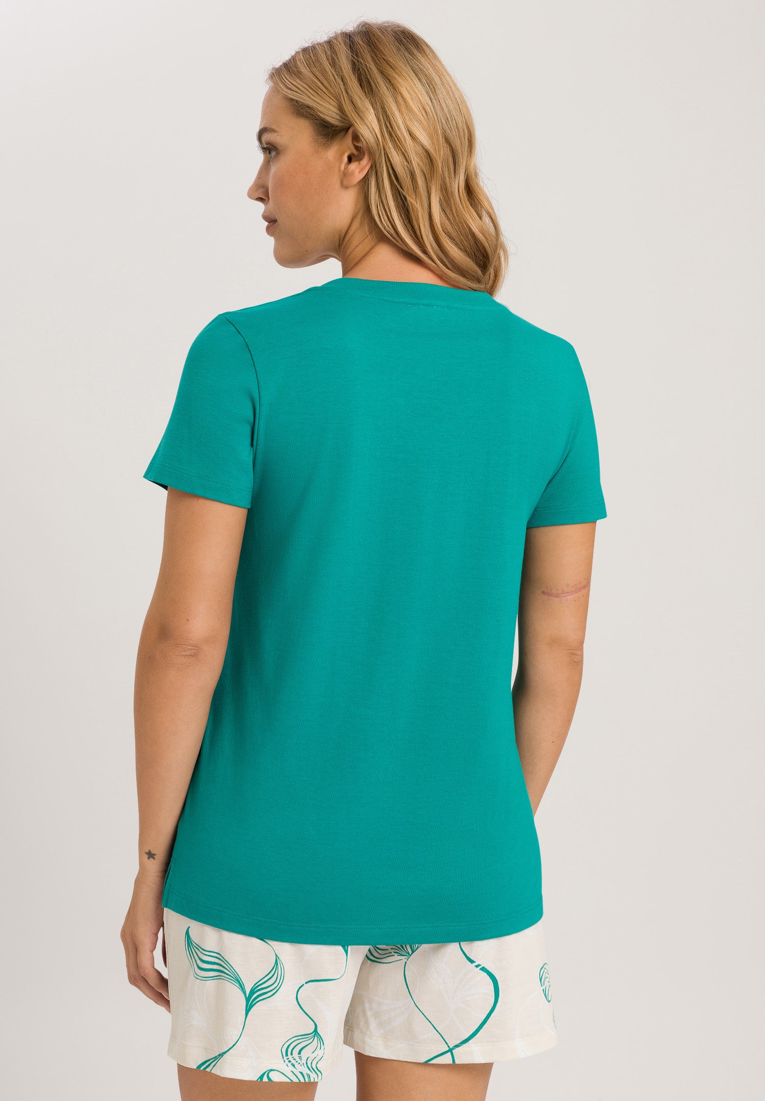 77876 Sleep And Lounge Short Sleeve Shirt - 2730 Peacock