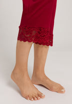 Moments Lace Trim Cotton Pajama Set | Red Dahlia 77928-2418