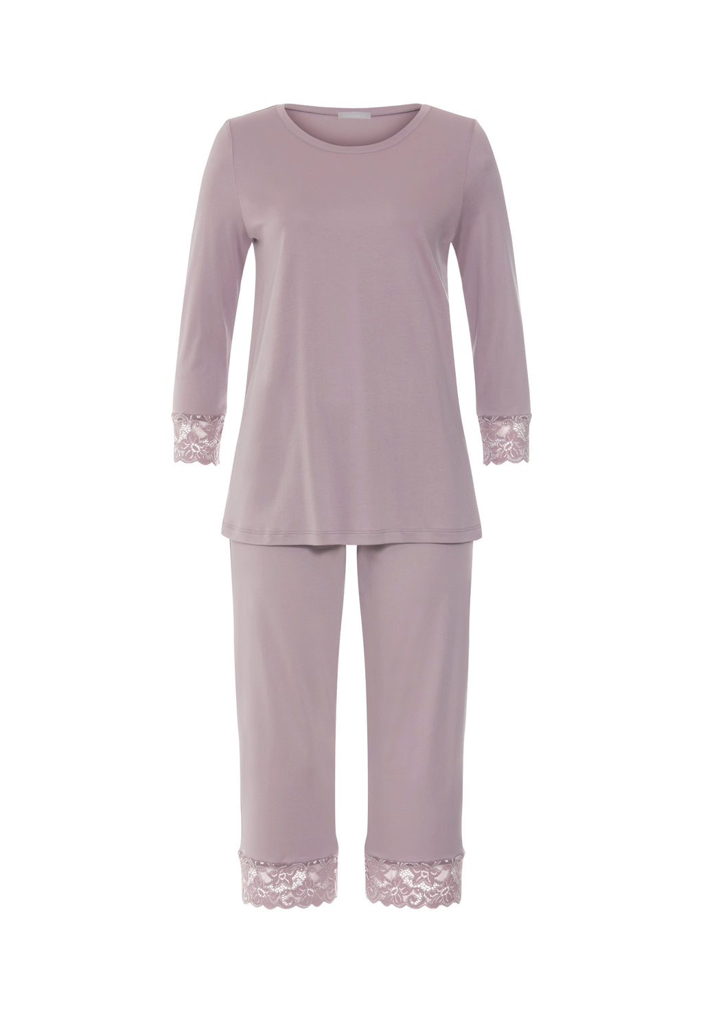 Moments Lace Trim Cotton Pajama Set | Stormy Rose 77928-2467