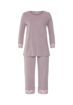 Moments Lace Trim Cotton Pajama Set | Stormy Rose 77928-2467