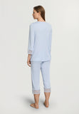 Moments Lace Trim Cotton Pajama Set | Blue Dove 77928-2581