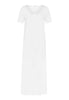 77933 Moments Short Sleeve Long Gown - 101 White