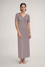 Moments Short Sleeve Long Gown | Stormy Rose 77933-2467