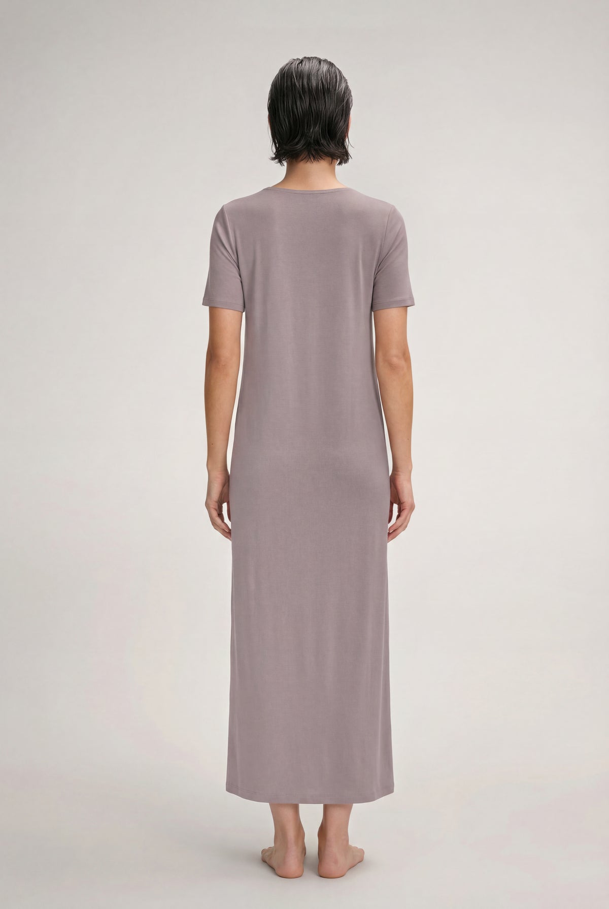 Moments Short Sleeve Long Gown | Stormy Rose 77933-2467