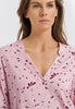 77934 Sleep And Lounge Long Sleeve Button Front Jersey Shirt - 2933 Blithe Petals Print
