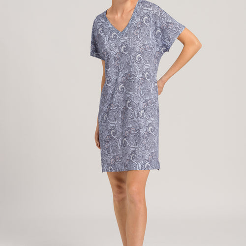 77935 Sleep And Lounge S/Slv Gown - 2954 Calm Paisley