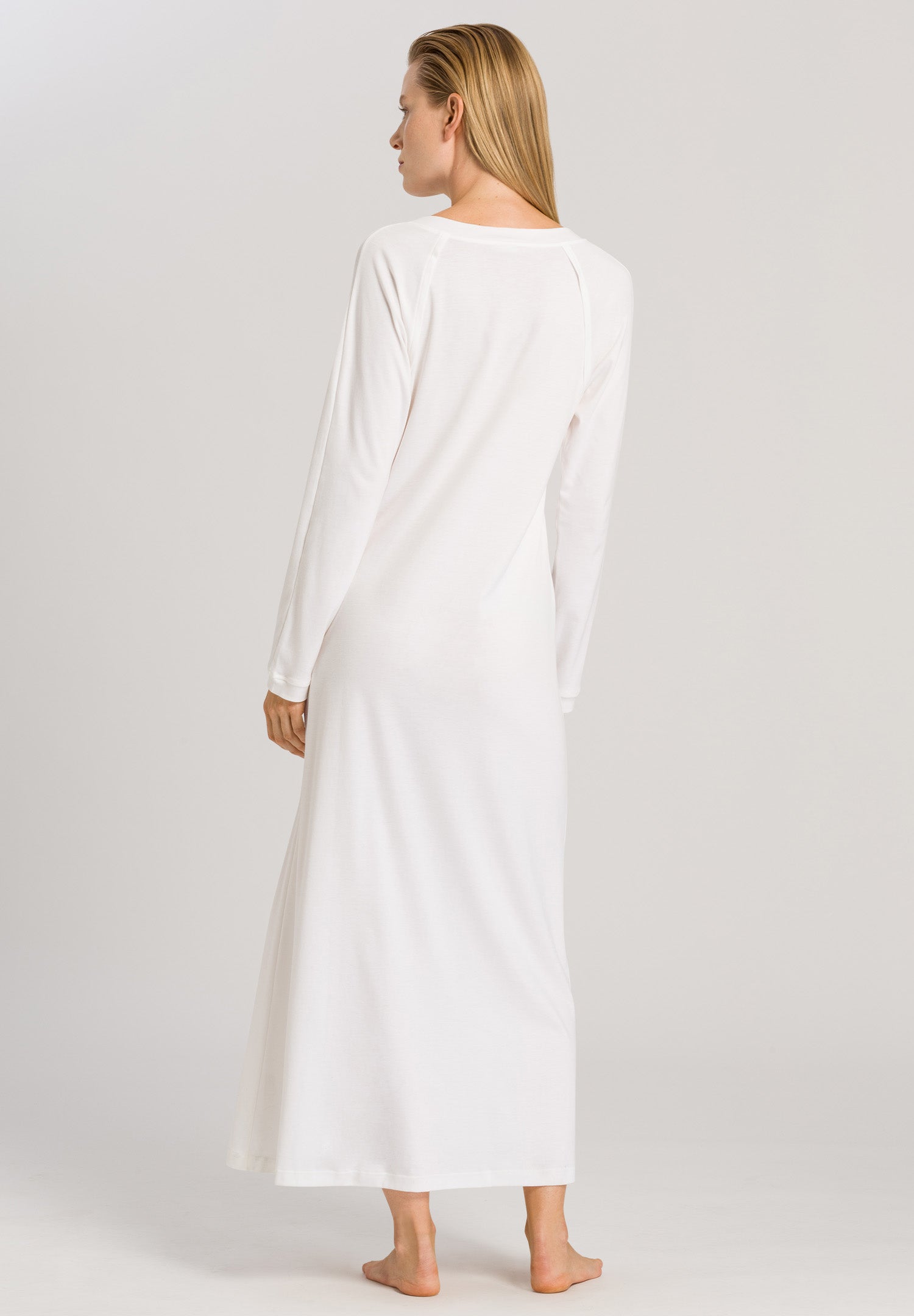 77947 Pure Essence Long Sleeve Gown - 102 Off White