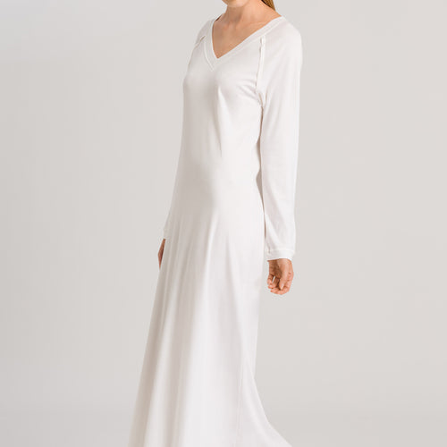 77947 Pure Essence Long Sleeve Gown - 102 Off White