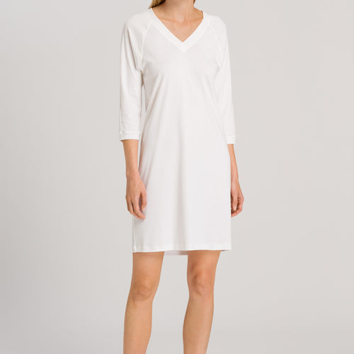 77948 Pure Essence 3/4 Sleeve Gown - 102 Off White