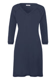 V-Neck Cotton Nightgown | Blueberry 77948-1650