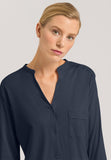 Pure Essence Button Front Soft Cotton Pajama Set | Blueberry 77949-1650