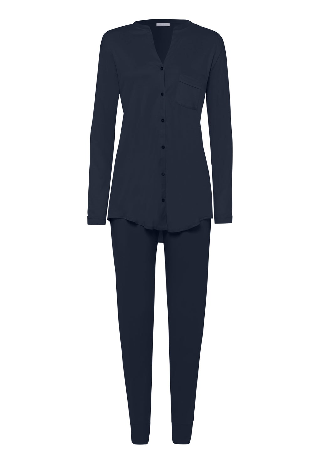 Pure Essence Button Front Soft Cotton Pajama Set | Blueberry 77949-1650