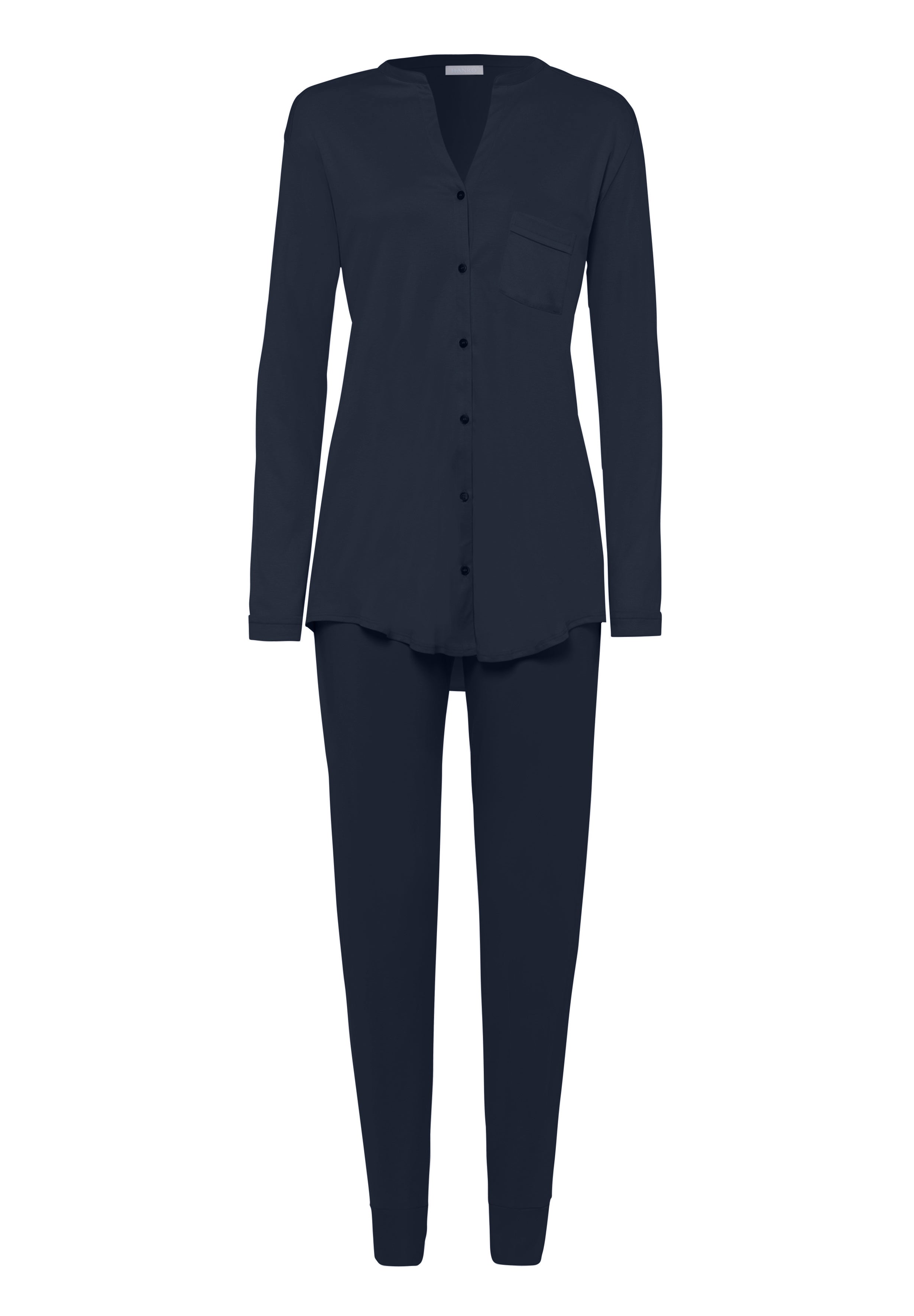 Pure Essence Button Front Soft Cotton Pajama Set | Blueberry 77949-1650