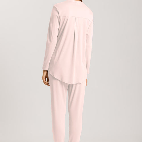 Pure Essence Button Front Soft Cotton Pajama Set | Rosewater 77949-2111