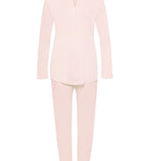 Pure Essence Button Front Soft Cotton Pajama Set | Rosewater 77949-2111