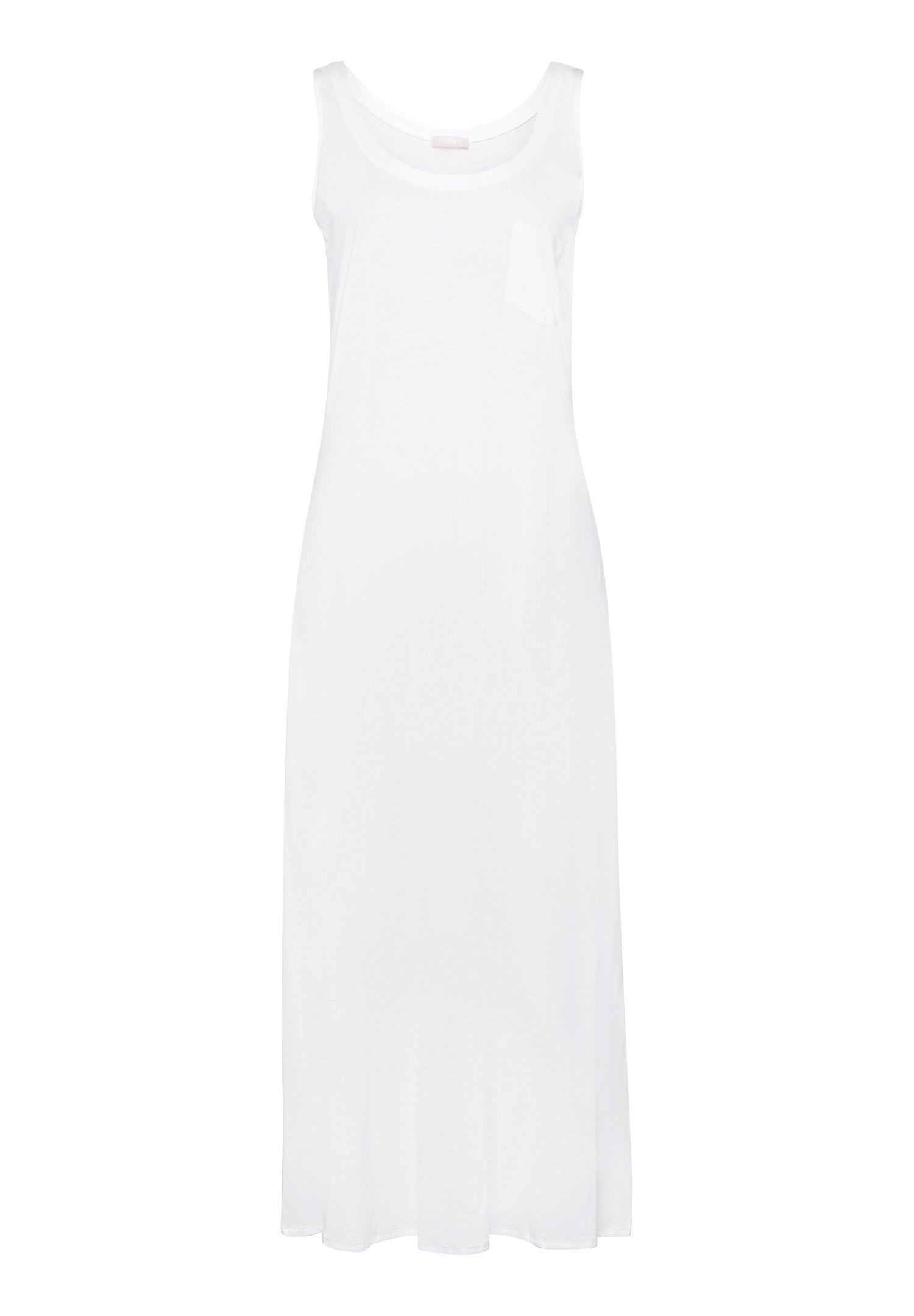 77951 Cotton Deluxe Long Tank Gown - 101 White