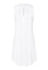 77952 Cotton Deluxe Button Front Tank Gown - 101 White