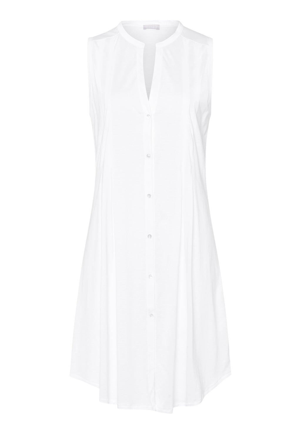 77952 Cotton Deluxe Button Front Tank Gown - 101 White