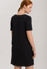 77953 Cotton Deluxe S/Slv Bigshirt - 019 Black