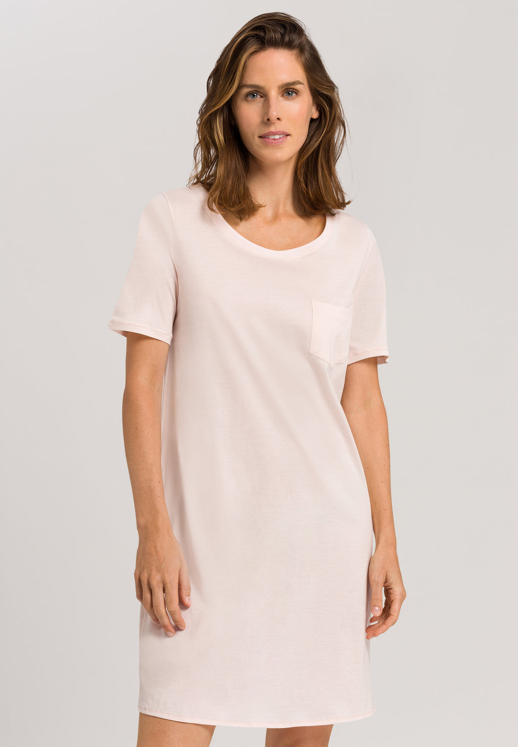 77953 Cotton Deluxe S/Slv Bigshirt - 1334 Crystal Pink