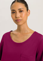 Cotton Deluxe Round Neck Cotton Nightgown | Deep Poppy 77953-2405