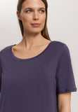 Cotton Deluxe Short Sleeve Bigshirt | Blue Stone 77953-2610