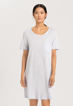 77953 Cotton Deluxe S/Slv Bigshirt - 511 Blue Glow
