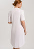 77954 Cotton Deluxe Short Sleeve Button Front Gown - 101 White