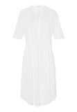 77954 Cotton Deluxe Short Sleeve Button Front Gown - 101 White