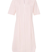 77954 Cotton Deluxe Short Sleeve Button Front Gown - 1334 Crystal Pink