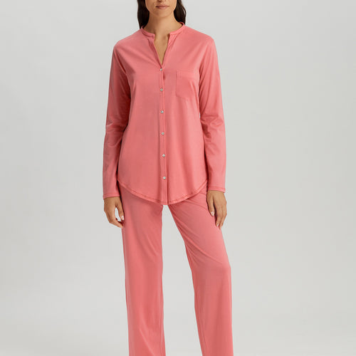 Cotton Deluxe Button Front Pajama Set | Lantana 77956-2347